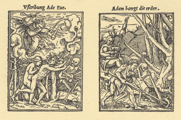 Taniec Śmierci, XIX-wieczna reprodukcja drzeworytu Hansa Holbeina, „Totentanz” z XVI w. Muzeum Mikołaja Kopernika we Fromborku