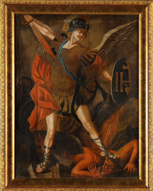 Archanioł Michał, olej na płótnie, XVIII/XIX w.
Kościół p.w. św. Jana Chrzciciela w Jonkowie