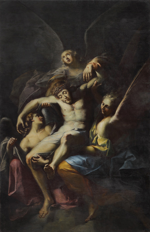 Pieta anielska , olej na płótnie, pocz. XVII w. Bazylika Archikatedralna p.w. NMP Wniebowziętej i św. Andrzeja Apostoła we Fromborku