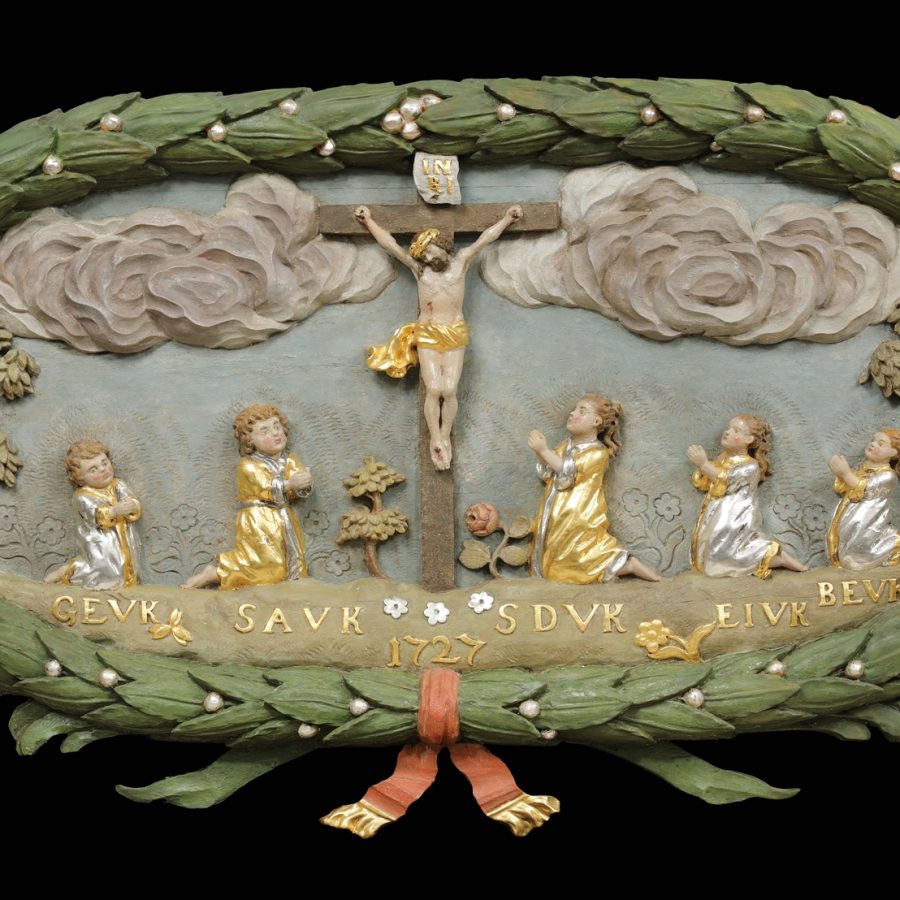 Epitafium sióstr von Kikoll, 1727 Kościół pw. Wniebowzięcia N. M. Panny, Rychnowo