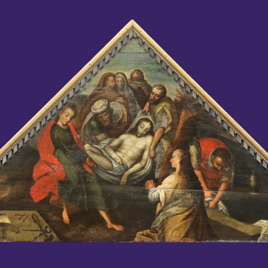 Złożenie do grobu, XVII w., kościół pw. Objawienia Pańskiego, Pietrzwałd