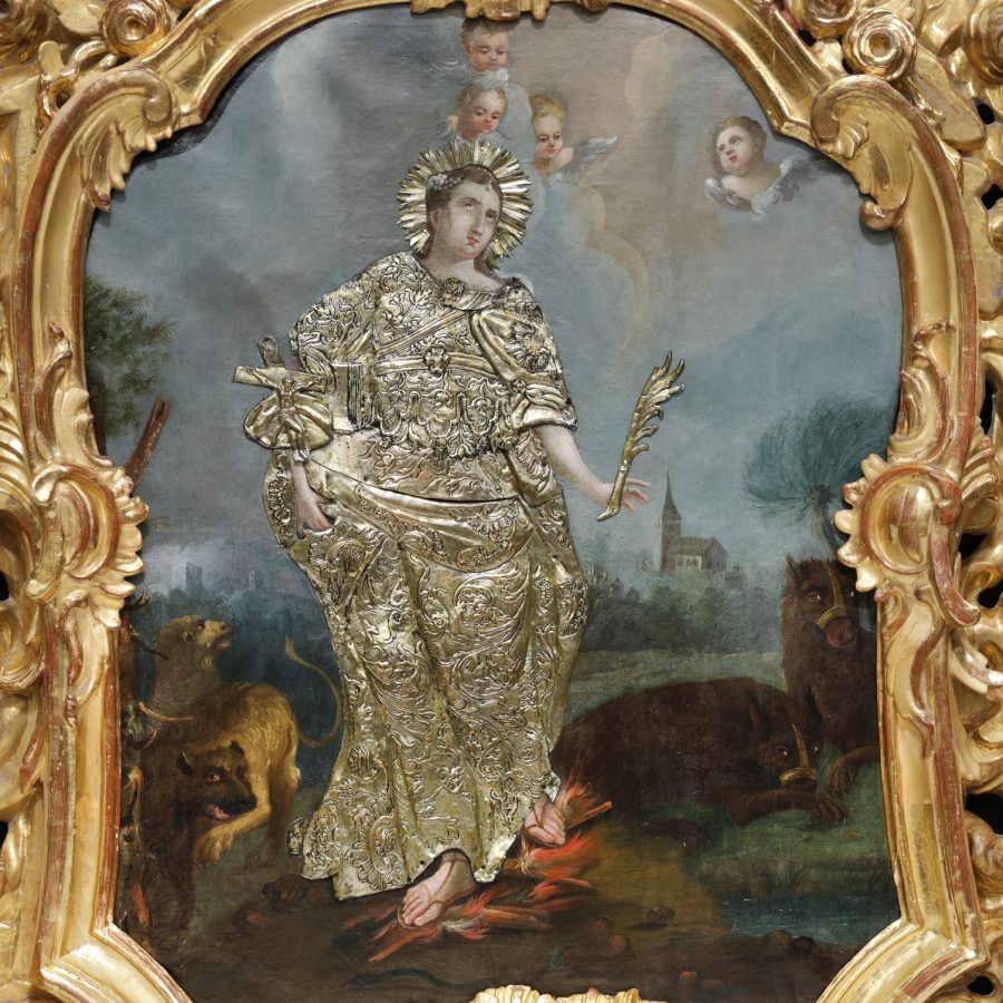 Święta Tekla, poł. XVIII w., Sanktuarium Matki Bożej Gidelskiej w Gidlach