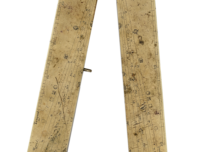 Cyrkiel proporcjonalny, J. Koegeler, Gdańsk 1663 r.