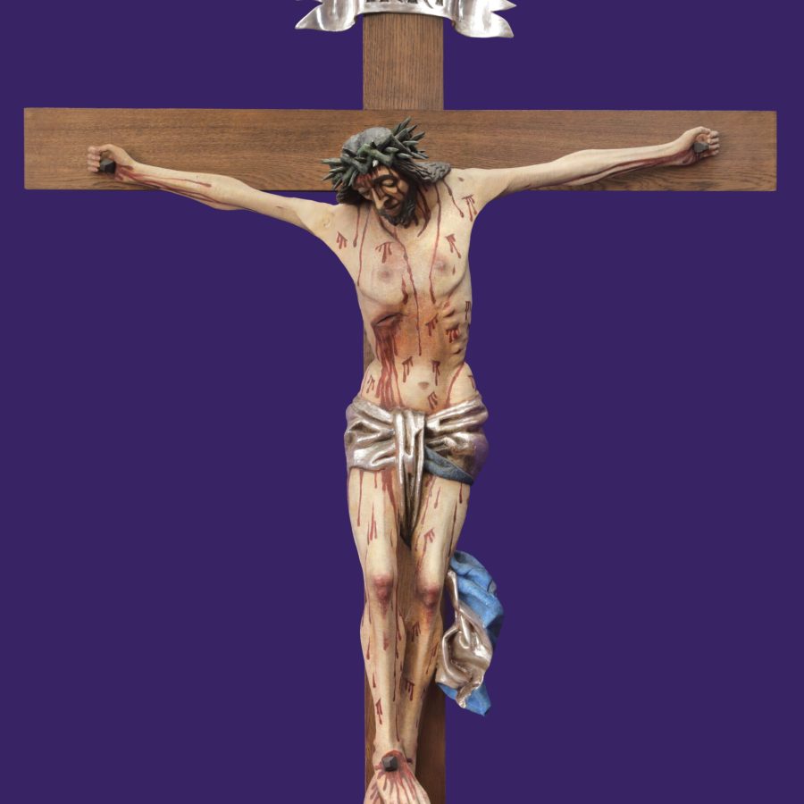 Chrystus Ukrzyżowany, warsztat królewiecki, pocz. XVI w., Muzeum im. W. Kętrzyńskiego w Kętrzynie, pierwotnie w kościele w Garbnie, w zbiorach Muzeum od 1946 r.