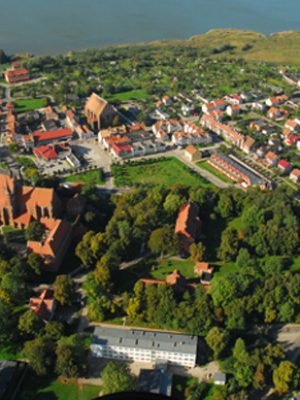 Widok Fromborka z lotu ptaka, Foto Wiesław Stępień, 2008 r.