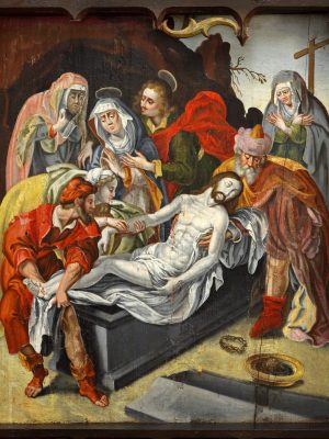 Kwatera skrzydeł ołtarzowych, XV i XVI w. Kościół p.w. Matki Boskiej Zwycięskiej, Łabędnik