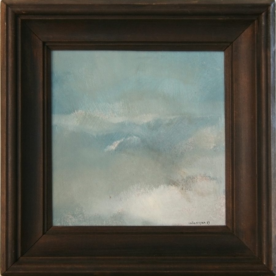 Marzanna Wróblewska,Tryptyk: Niebo I, II, III; olej, płótno, 1993