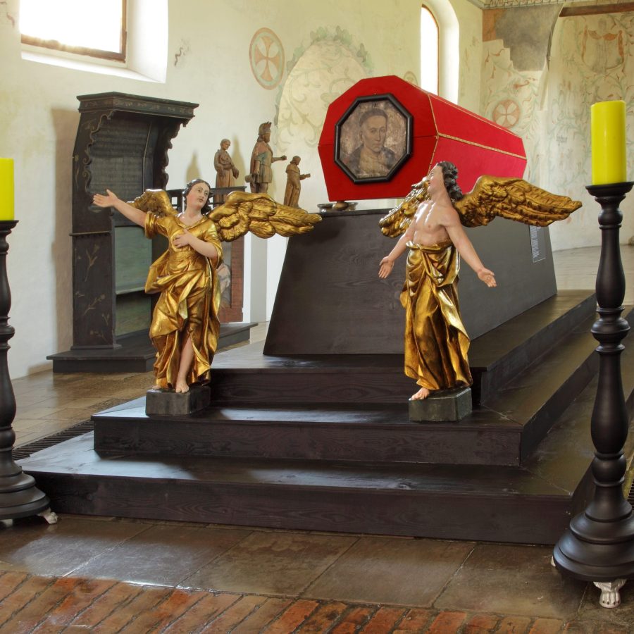 Trumna na katafalku – fragment ekspozycji