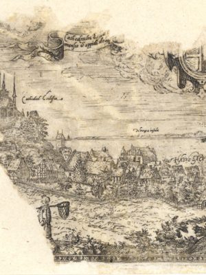 Frombork, przed 1584 r., grafika ze zbiorów Biblioteki Wyższego Seminarium Duchownego Hosianum w Olsztynie