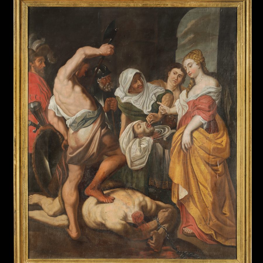 Głowa św. Jana Chrzciciela prezentowana Salome, XVIII w., kopia obrazu Petera Paula Rubensa z ok. 1603 r., kościół pw. Św. Krzyża, Rzeszów, fot. Bożena i Lech Okońscy