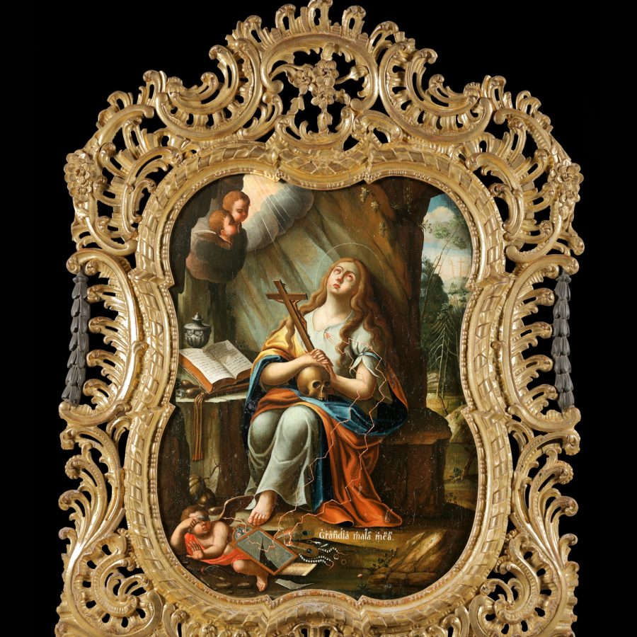 Pokutująca Maria Magdalena, malarz częstochowski Jan C. W., 1669 r., Sanktuarium Matki Bożej Gidelskiej w Gidlach, fot. Bożena i Lech Okońscy
